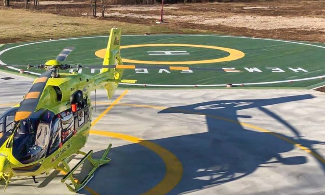 I prodotti Helipad Industries scelti per la realizzazione del primo Eliporto – base del servizio medico di emergenza con elicotteri (HEMS) del Friuli Venezia Giulia